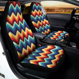 Native Tribal Inspired Pattern Print Universal Fit Car Seat Covers 102422