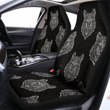 Native Tribal Wolf Pattern Print Universal Fit Car Seat Covers 102422