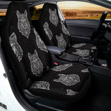 Native Tribal Wolf Pattern Print Universal Fit Car Seat Covers 102422