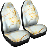 Natural Gold Marble Print Universal Fit Car Seat Covers 102422