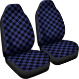 Navy And Black Buffalo Plaid Print Universal Fit Car Seat Covers 102422