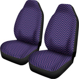 Navy And Pink Zigzag Pattern Print Universal Fit Car Seat Covers 102422