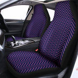 Navy And Pink Zigzag Pattern Print Universal Fit Car Seat Covers 102422