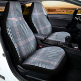 Navy And White Glen Plaid Print Universal Fit Car Seat Covers 102422