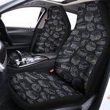 Navy Doodle Sandwich Pattern Print Universal Fit Car Seat Covers 102422