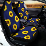 Navy Sunflower Pattern Print Universal Fit Car Seat Covers 102422