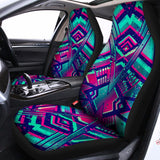 Neon Ethnic Aztec Trippy Print Universal Fit Car Seat Covers 102422