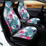 Neon Hibiscus Tropical Pattern Print Universal Fit Car Seat Covers 102422