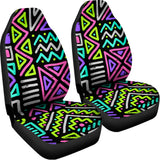 Neon Native Aztec Pattern Print Universal Fit Car Seat Covers 102422
