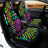 Neon Native Aztec Pattern Print Universal Fit Car Seat Covers 102422