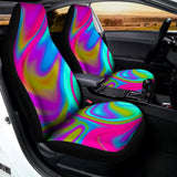 Neon Psychedelic Trippy Print Universal Fit Car Seat Covers 102422