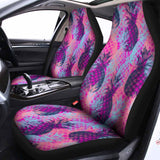 Neon Trippy Pineapple Pattern Print Universal Fit Car Seat Covers 102422