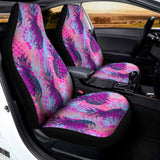 Neon Trippy Pineapple Pattern Print Universal Fit Car Seat Covers 102422