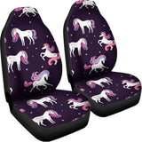 Night Girly Unicorn Pattern Print Universal Fit Car Seat Covers 102422