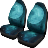 Night Sky And Full Moon Print Universal Fit Car Seat Covers 102422