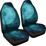 Night Sky And Full Moon Print Universal Fit Car Seat Covers 102422