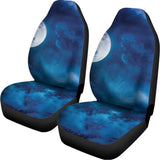 Night Sky And Moonlight Print Universal Fit Car Seat Covers 102422