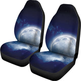 Night Sky Full Moon Print Universal Fit Car Seat Covers 102422