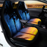 Night Sunset Sky And Palm Trees Print Universal Fit Car Seat Covers 102422
