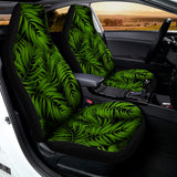 Night Tropical Palm Leaf Pattern Print Universal Fit Car Seat Covers 102422