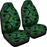 Night Tropical Palm Leaves Pattern Print Universal Fit Car Seat Covers 102422