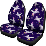Night Winged Unicorn Pattern Print Universal Fit Car Seat Covers 102422