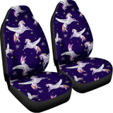 Night Winged Unicorn Pattern Print Universal Fit Car Seat Covers 102422