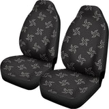 Ninja Shuriken Pattern Print Universal Fit Car Seat Covers 102422