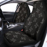 Ninja Shuriken Pattern Print Universal Fit Car Seat Covers 102422