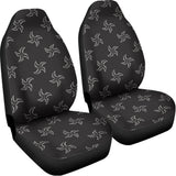 Ninja Shuriken Pattern Print Universal Fit Car Seat Covers 102422