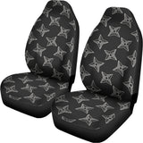 Ninja Weapon Pattern Print Universal Fit Car Seat Covers 102422