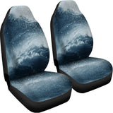 Ocean Wave Print Universal Fit Car Seat Covers 102422