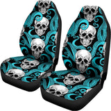 Octopus Tentacles Skull Pattern Print Universal Fit Car Seat Covers 102422