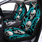 Octopus Tentacles Skull Pattern Print Universal Fit Car Seat Covers 102422