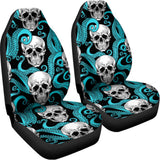 Octopus Tentacles Skull Pattern Print Universal Fit Car Seat Covers 102422