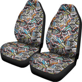 Old Cassette Tape Print Universal Fit Car Seat Covers 102422