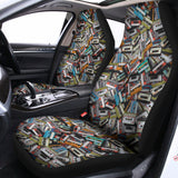 Old Cassette Tape Print Universal Fit Car Seat Covers 102422