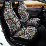Old Cassette Tape Print Universal Fit Car Seat Covers 102422