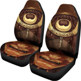 Old Japanese Samurai Mask Print Universal Fit Car Seat Covers 102422
