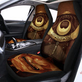 Old Japanese Samurai Mask Print Universal Fit Car Seat Covers 102422