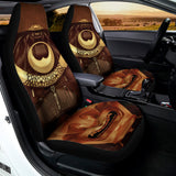 Old Japanese Samurai Mask Print Universal Fit Car Seat Covers 102422