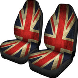 Old Union Jack British Flag Print Universal Fit Car Seat Covers 102422