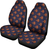 Orange Bullseye Target Pattern Print Universal Fit Car Seat Covers 102422
