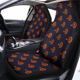 Orange Bullseye Target Pattern Print Universal Fit Car Seat Covers 102422