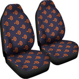 Orange Bullseye Target Pattern Print Universal Fit Car Seat Covers 102422