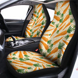 Orange Carrot Pattern Print Universal Fit Car Seat Covers 102422