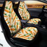 Orange Carrot Pattern Print Universal Fit Car Seat Covers 102422