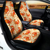 Orange Crab Pattern Print Universal Fit Car Seat Covers 102422