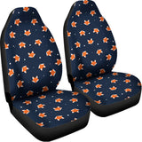 Orange Fox Pattern Print Universal Fit Car Seat Covers 102422