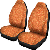 Orange (NOT Real) Glitter Print Universal Fit Car Seat Covers 102422